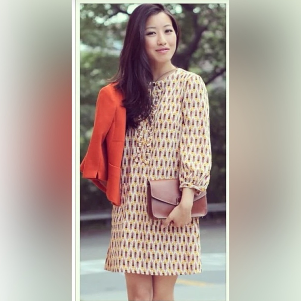 H&M 70s fall vibes dress 6